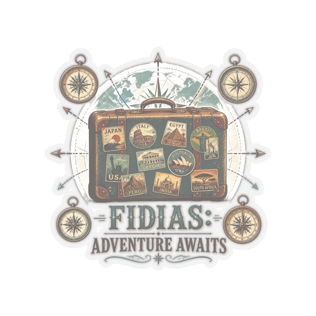 Fidias "Fidias: Adventure Awaits" Sticker