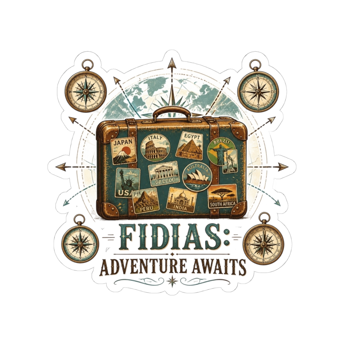 Fidias "Fidias: Adventure Awaits" Sticker
